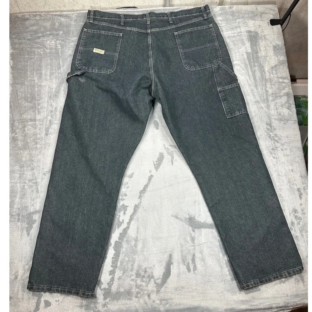 Wrangler Carpenter Jeans Mens‎ 42x32 Dark Wash Denim Work Pants 94OR0QW